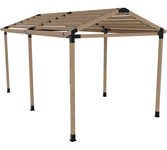 Комплект кронштейнов (опора бруса) АрсеналЪ PERGOLA двускатный 3x3м стандартный мод. AR7573DE957-06