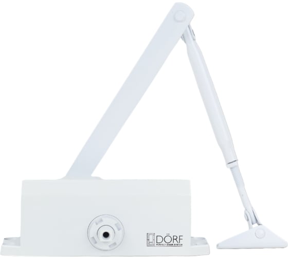 Дверной доводчик DORF  80 кг, белый L8223_white