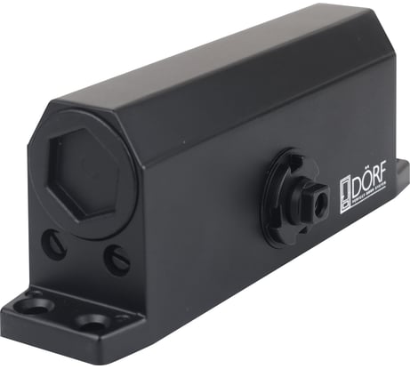 Дверной доводчик DORF 80 кг, черный RAL 9005 matt L8223_black