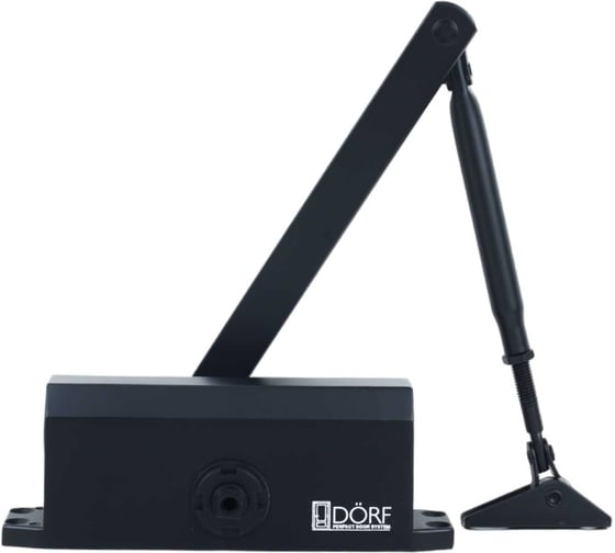 Дверной доводчик DORF 80 кг, черный RAL 9005 matt L8223_black 1