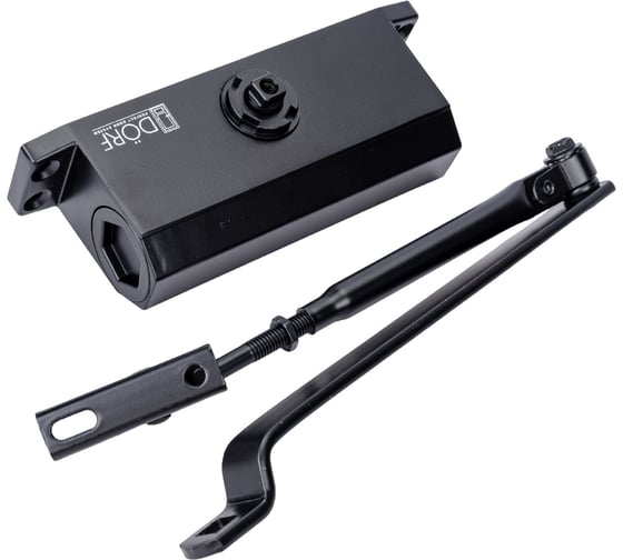 Дверной доводчик DORF 80 кг, черный RAL 9005 matt L8223_black