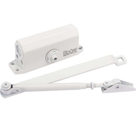 Дверной доводчик DORF 45 кг, белый L8222_white