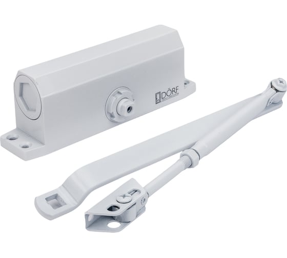 Дверной доводчик DORF 110 кг, белый L8224_white