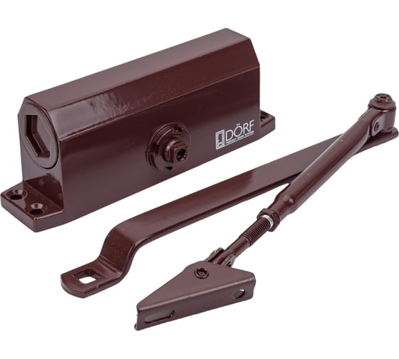 Дверной доводчик DORF 80 кг, коричневый L8223_brown