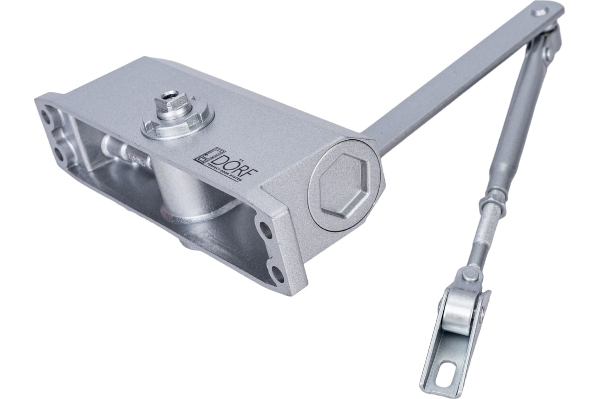 Дверной доводчик DORF 80 кг, серебро L8223_silver - выгодная цена ...