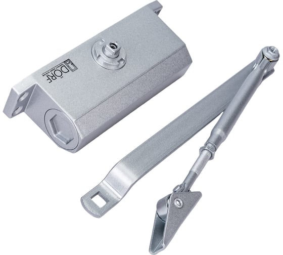 Дверной доводчик DORF 80 кг, серебро L8223_silver