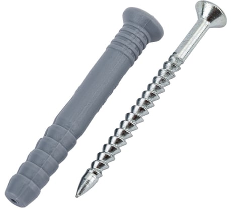 Дюбель-гвоздь Daxmer 8х60 потайная манжета, полипропилен 100 шт 00000334517