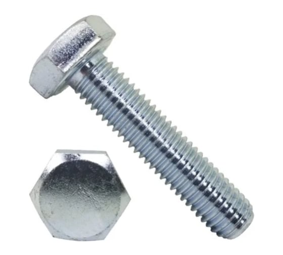Винт Море-Метизов DIN 933 класс прочности 12.9 цинк M10x35 мм, 100 шт. BOLT933C129M1035100М