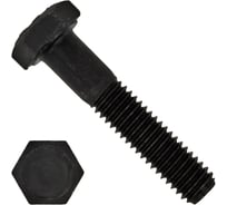 Болт Море-Метизов DIN 931 класс прочности 12.9 оксид М6x120 мм, 50 шт. BOLT931М612050М