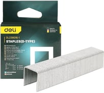 Набор скоб для степлера Deli 1000 шт (53F, Тип D) DL238016-1 (12x11,3x1,2мм) 200208