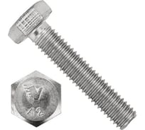 Болт Море-Метизов DIN 933 A2 M8x130 мм, 10 шт. BOLT933A2M813010М