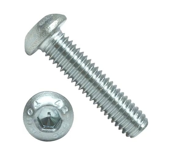 Винт Море-Метизов ISO 7380 класс прочности 10.9 цинк M4x6 мм, 25 шт. VINT7380CM4625М 1