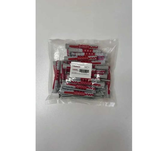 Дюбель универсальный KraftMan 10х80 DOUBLEPOWER Крафтман с саморезом, 25 штук 201-0008_25