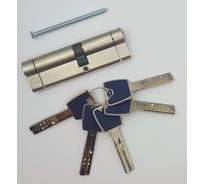 Цилиндровый механизм ABUS P12R410 ключ/ключ 45-55 (100 мм) NI (5 key) 00031801