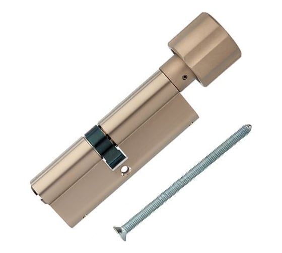Цилиндровый механизм ABUS X12R430 ключ/вертушка 40-40 (80 мм) NI (5 key) 30641 1