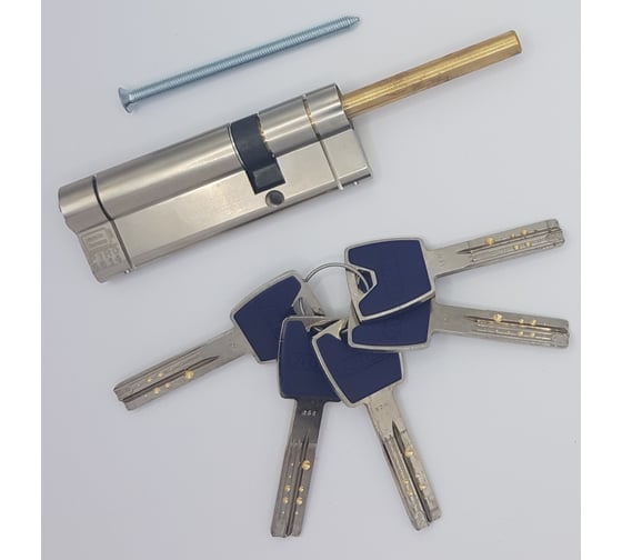 Цилиндровый механизм ABUS P12R491-27 ключ/шток 50-30 (80 мм) NI (5 key) 00031793 1