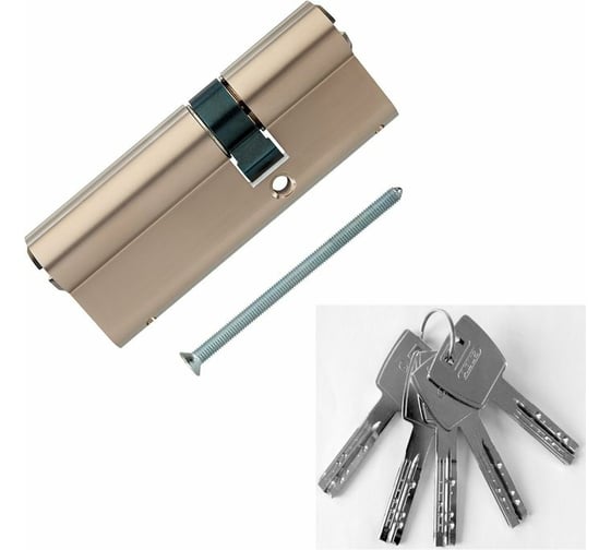 Цилиндровый механизм ABUS X12R410 ключ/ключ 35-55 (90 мм) NI (5 key) 29424