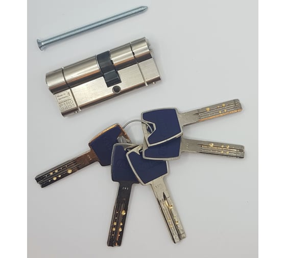 Европрофильный цилиндр ABUS P12R410 ключ/ключ, 35-45 (80 мм), NI, 5 key 00031798