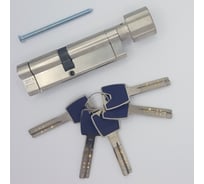 Европрофильный цилиндр ABUS P12R430 ключ/вертушка, 45-55 (100 мм), NI, 5 key 00031800