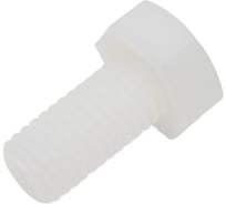 Болт с шестигранной головкой DINFIX DIN 933, полн. резьба, полиамид (пластик), М10x20, 10 шт. 00-00001239