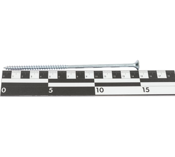 Саморез КРЕП-КОМП белый цинк, POZY, 6х150, 600 шт. бд6150