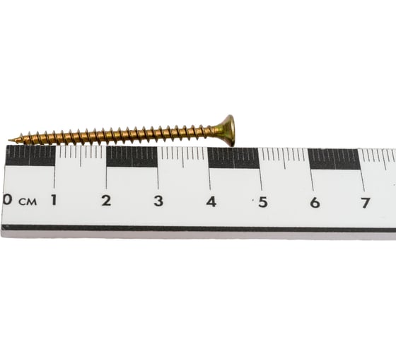 Саморез КРЕП-КОМП желтый цинк, POZY, 3,5х45, 50 шт. жд3545мф