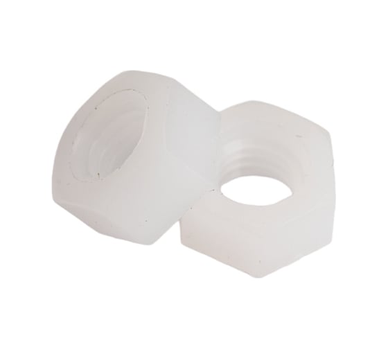 Шестигранная полиамидная (пластиковая) гайка DINFIX DIN 555, М5, 50 шт. 00-00001222