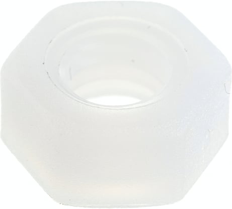 Шестигранная полиамидная (пластиковая) гайка DINFIX DIN 555, М6, 10 шт. 00-00001223