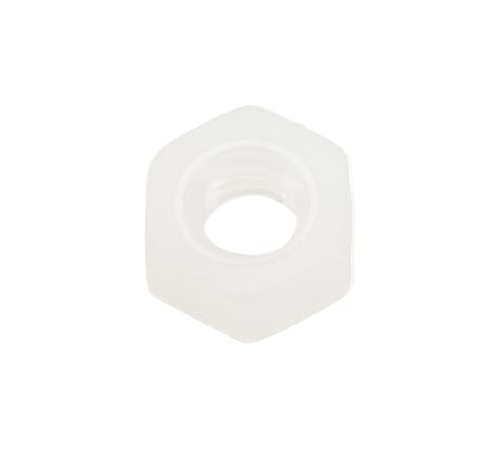 Шестигранная полиамидная (пластиковая) гайка DINFIX DIN 555, М4, 50 шт. 00-00001221