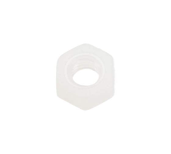 Шестигранная полиамидная (пластиковая) гайка DINFIX DIN 555, М4, 50 шт. 00-00001221