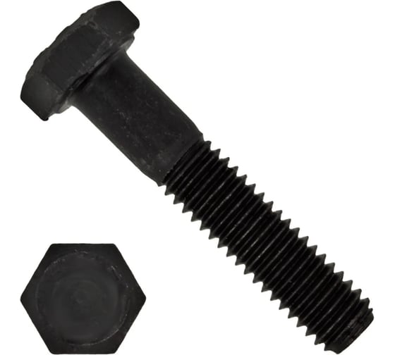 Болт ОПМ DIN 931 М12x110 8.8 black flZnncL-480h 50 шт УТ000133580 1