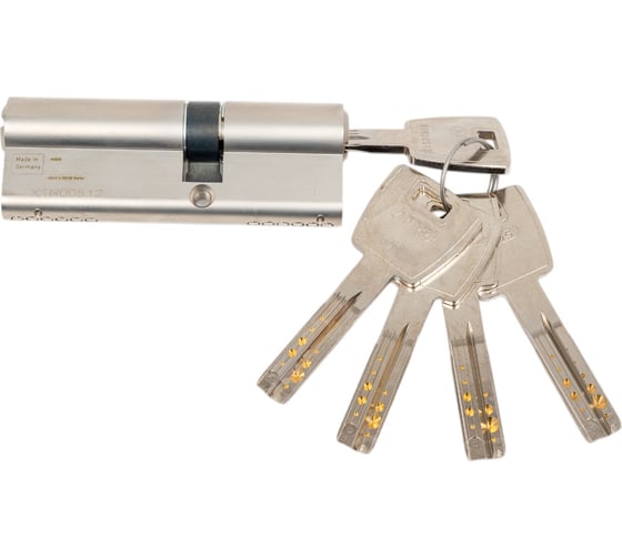 Цилиндровый механизм ABUS X12R410 ключ/ключ 35-50 (85 мм) NI (5 key) 29147