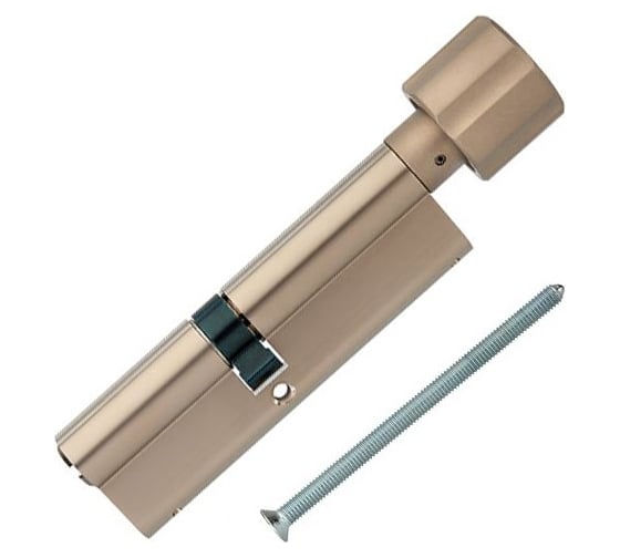 Цилиндровый механизм ABUS X12R430 ключ/вертушка 45-55 (100 мм) NI (5 key) 29140 1