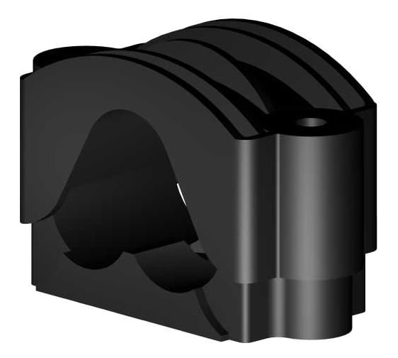 Кабельный держатель PRO-montag.ru KDM 3x22-42(K) трехжильный (комплект с метизами) PM77780K