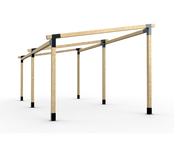 Комплект кронштейнов (опора бруса) АрсеналЪ PERGOLA односкатный 6x3м стандартный мод. AR7576OE957-06