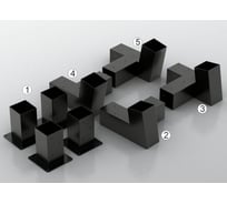 Комплект кронштейнов (опора бруса) АрсеналЪ PERGOLA односкатный 3x3м стандартный мод. AR7573OE957-06