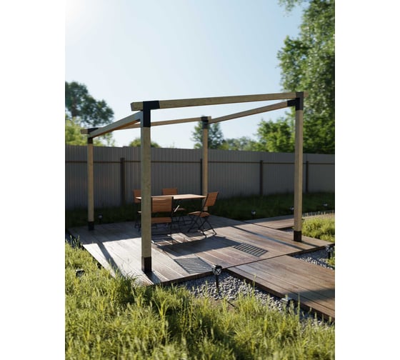Комплект кронштейнов (опора бруса) АрсеналЪ PERGOLA односкатный 3x3м стандартный мод. AR7573OE957-06