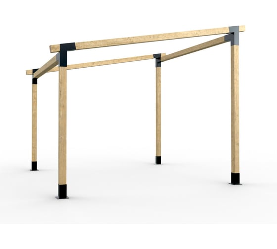 Комплект кронштейнов (опора бруса) АрсеналЪ PERGOLA односкатный 3x3м стандартный мод. AR7573OE957-06