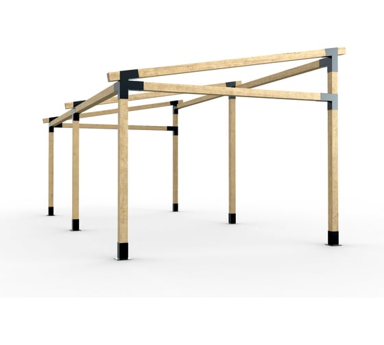 Комплект кронштейнов (опора бруса) АрсеналЪ PERGOLA односкатный 6x3м усиленный мод. AR7576OS957-06