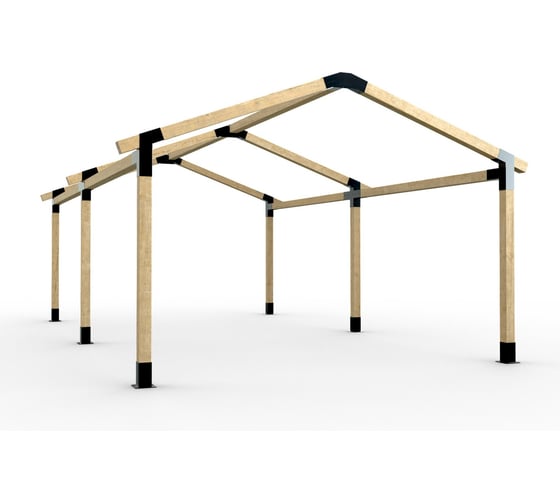 Комплект кронштейнов (опора бруса) АрсеналЪ PERGOLA двускатный 6x3м стандартный мод. AR7576DE957-06