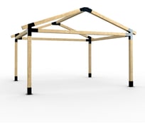 Комплект кронштейнов (опора бруса) АрсеналЪ PERGOLA двускатный 3x3м усиленный мод. AR7573DS957-06