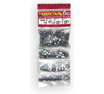 Набор оцинкованных болтов гаек, шайб Крепсталь М6x20 160 шт. NBG000012