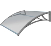 Козырек Krovent из полик. 1500x930x280 прозр (сереб. кроншт) Grand Line 236050