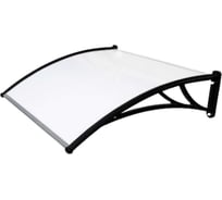 Козырек Krovent из полик. 1200x930x280 молоч (черн. кроншт) Grand Line 381590