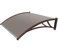 Козырек Krovent из полик. 1200x930x280 бронз (корич. кроншт) Grand Line 115193