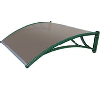 Козырек Krovent из полик. 1500x930x280 бронз (зелен. кроншт) Grand Line 136024