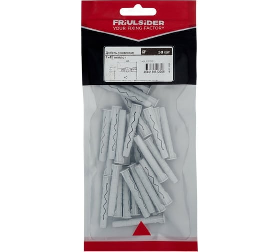 Универсальный дюбель Friulsider 6x45 XP (30 шт) 831005
