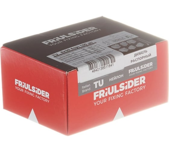 Распорный дюбель с бортиком Friulsider нейлон, TU 6х30 830990