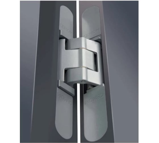 Петля дверная скрытая универсальная Cemom Moatti 3D, 111,5x29 мм, 80 кг, черный м CEM1821.01/MP