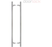 Дверная ручка скоба прямая Doorlock DL PHS09/32/2ст/900/1200 SS. Материал нержавеющая сталь, 2 стойки с изгибом под углом, двухсторонний комплект, диамет 73636